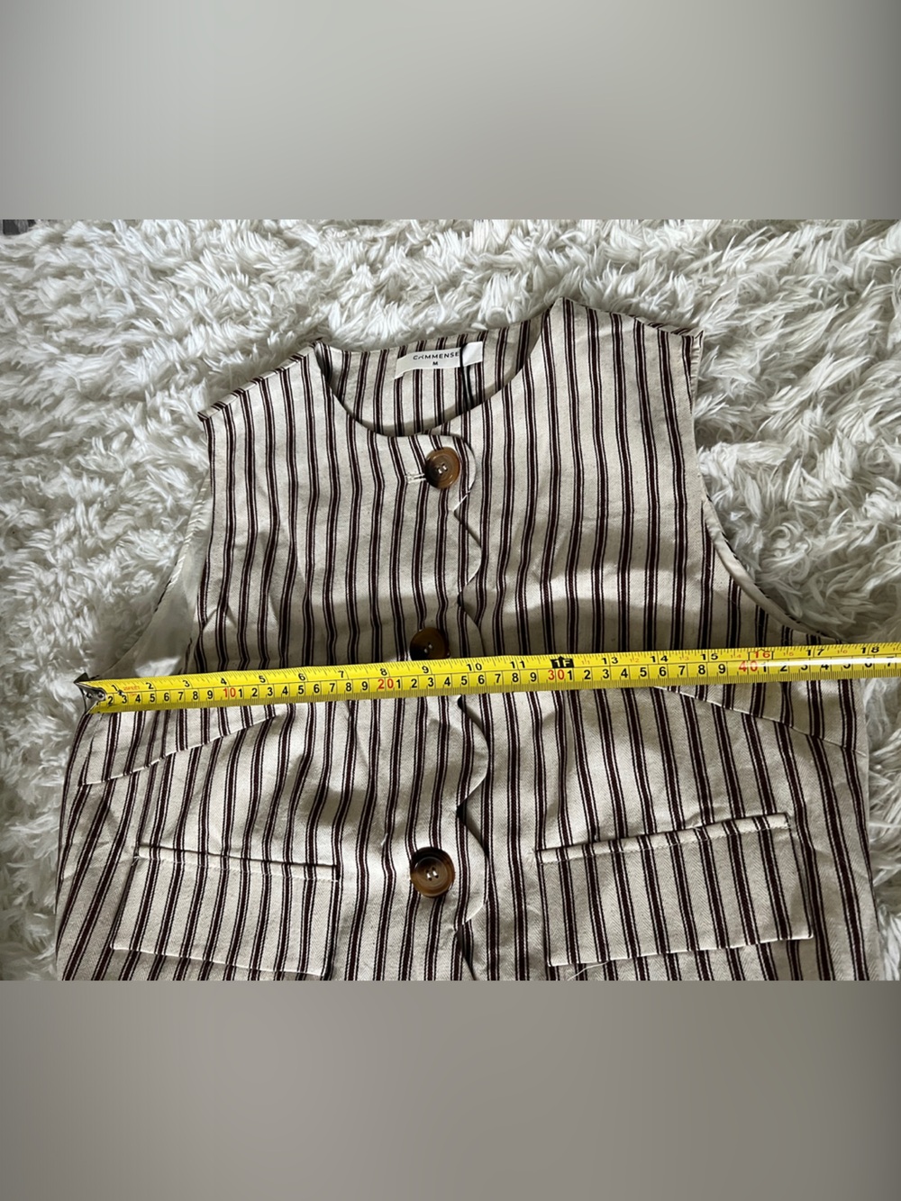 Not for sale. Commense Striped Beige and Brown Maxi Skirt Set - Picture 9 of 10